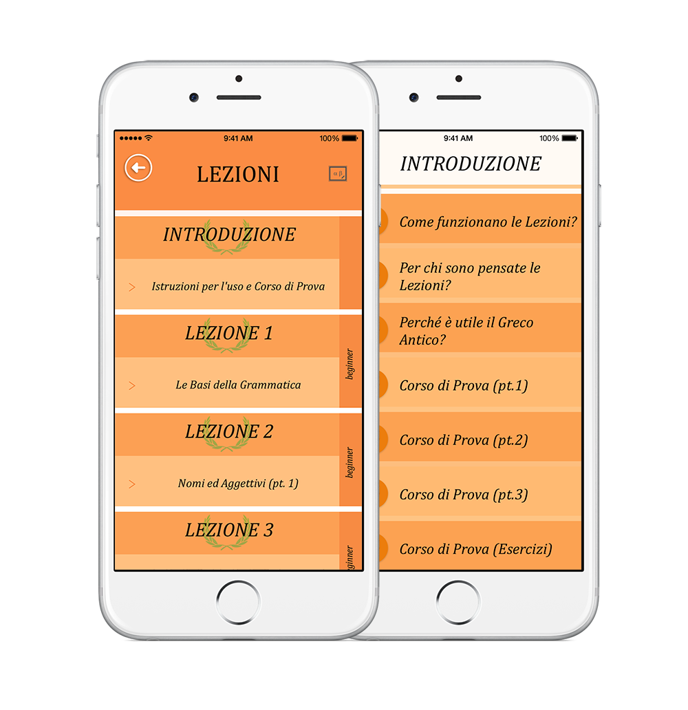 Le Lezioni di Greco Antico App
