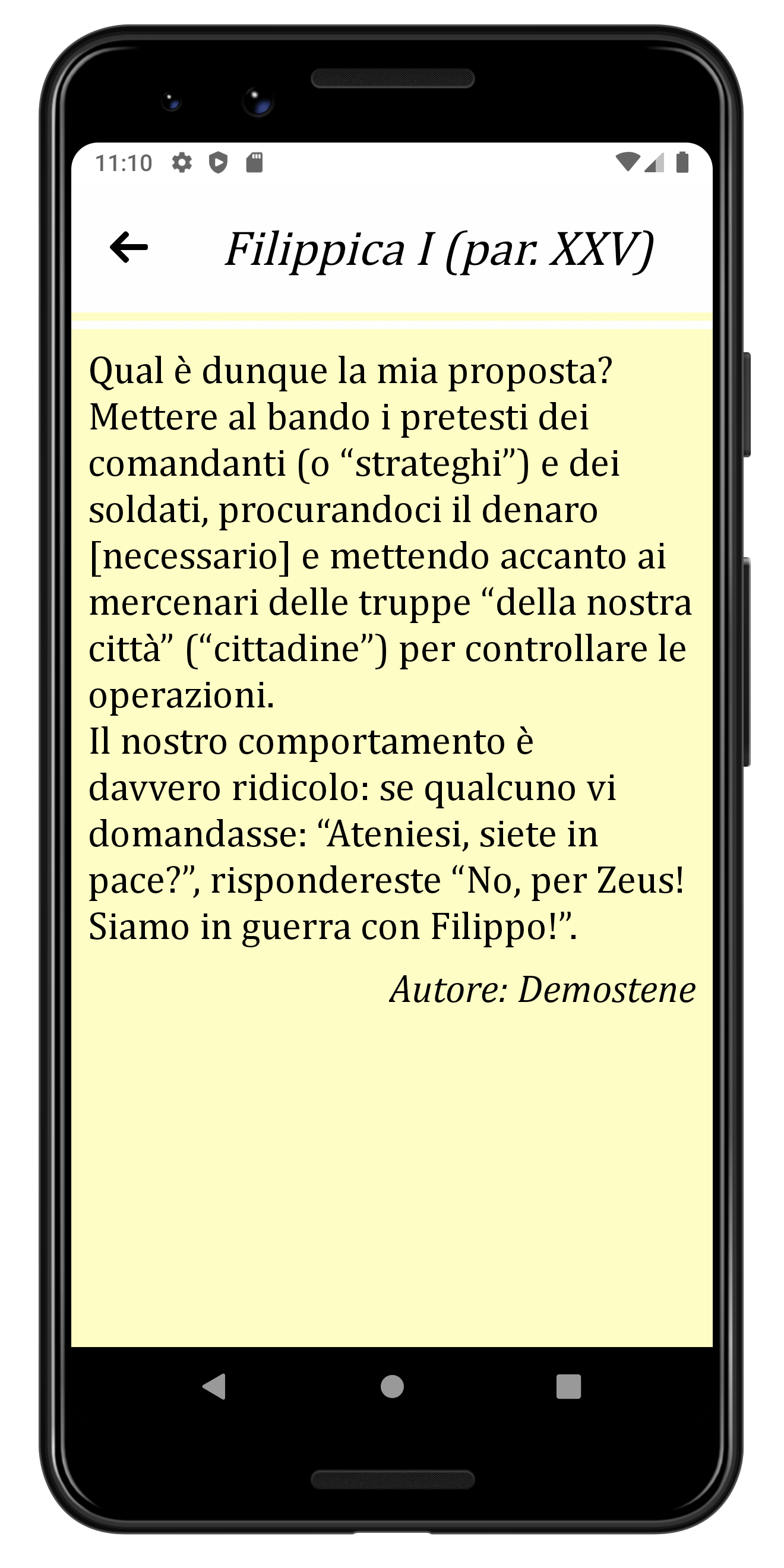 Versioni tradotte greco antico